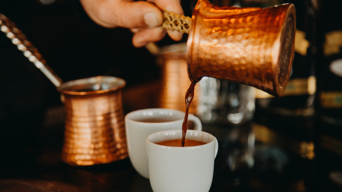 Turkish coffee ritual